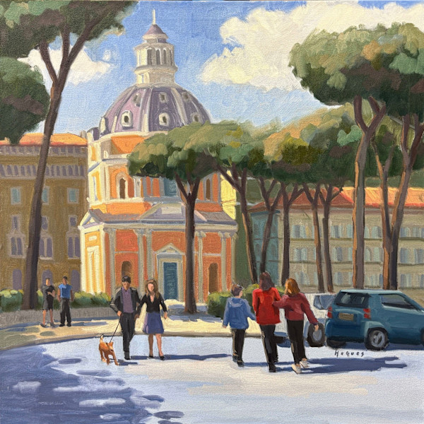 Tall Pines - Rome by Linda Hugues