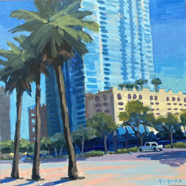 Towering Palms - Tampa by Linda Hugues