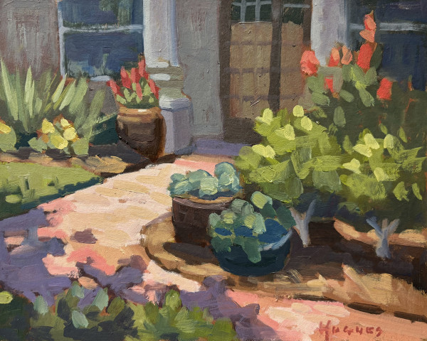 Shady Walkway - Tampa by Linda Hugues