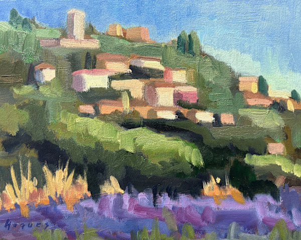 City on the Hill - Lacoste, France by Linda Hugues