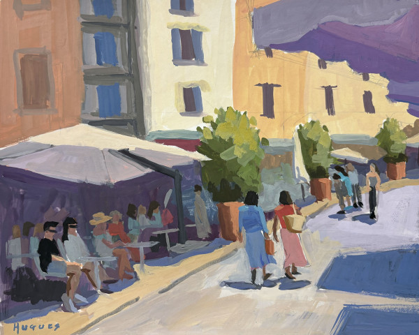Apt on Market Day - France by Linda Hugues
