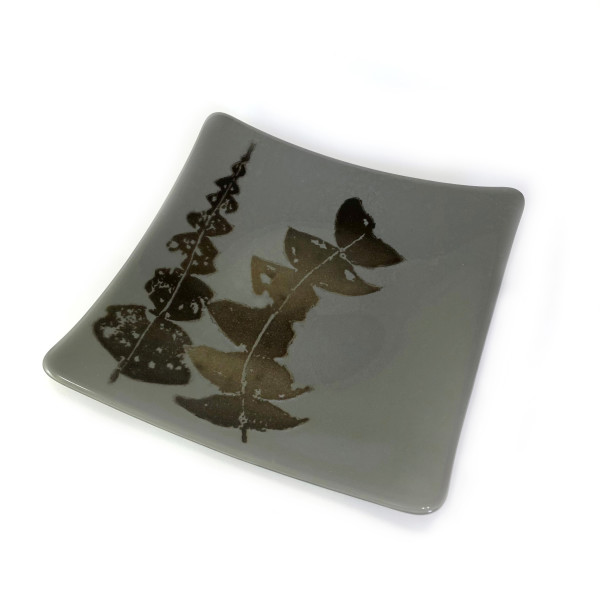 Banksia Leaves Platter ( Grey) by Nada Murphy