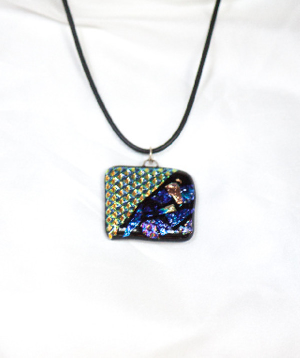 Harlequin Square Pendant by Nada Murphy