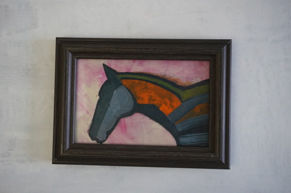 Horse Head with Orange by Eric Jones