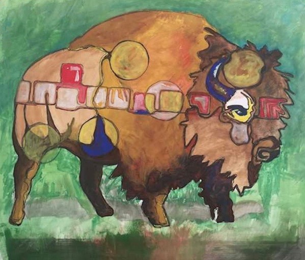 Buffalo on Green by Eric Jones