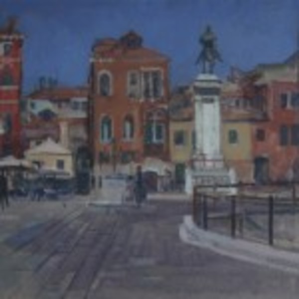 Blue Sky Over Campo Santi Giovanni E Paola by Alan Lancaster