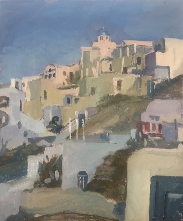 Hillside View, Santorini by Alan Lancaster
