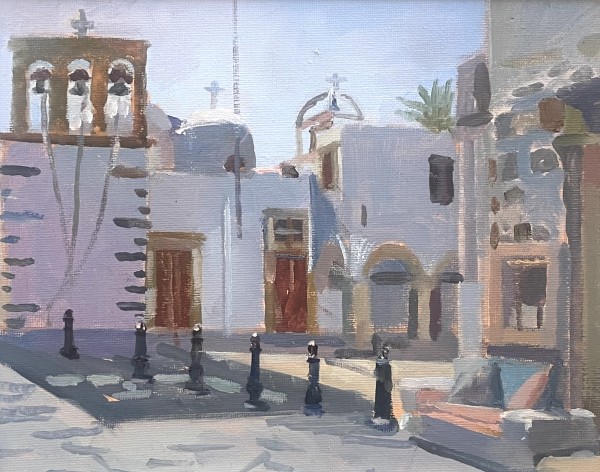 Early Morning Light, St John's Church, Patmos, Greece by Alan Lancaster