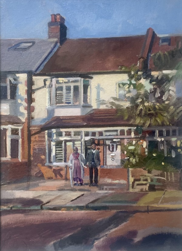 North View Road. Vijay's In-Laws. Crouch End. London by Alan Lancaster