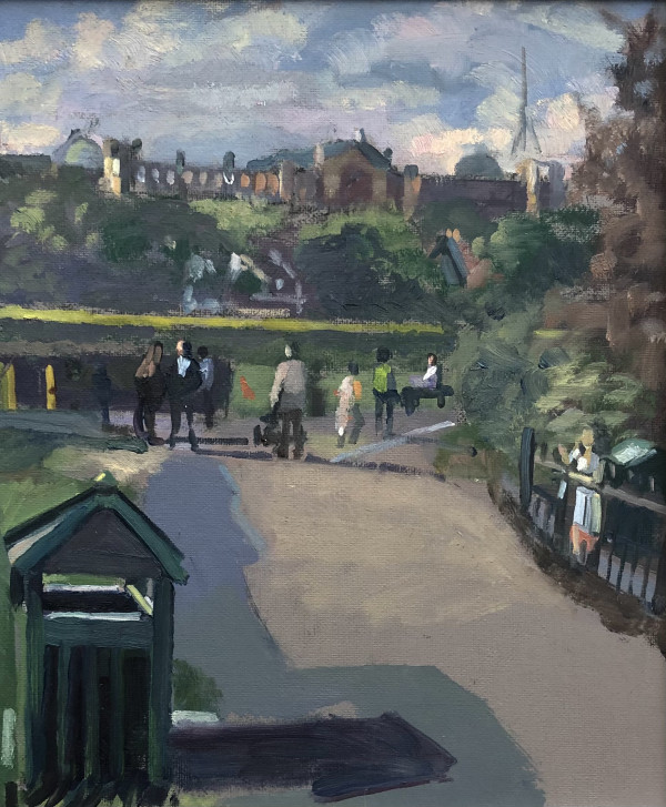 Alexandra Palace from Priory Park. Crouch End and London by Alan Lancaster
