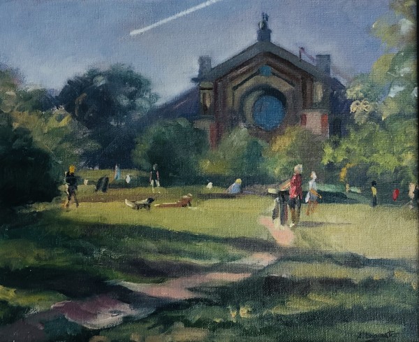 Lockdown Walk. Alexandra Palace. London by Alan Lancaster