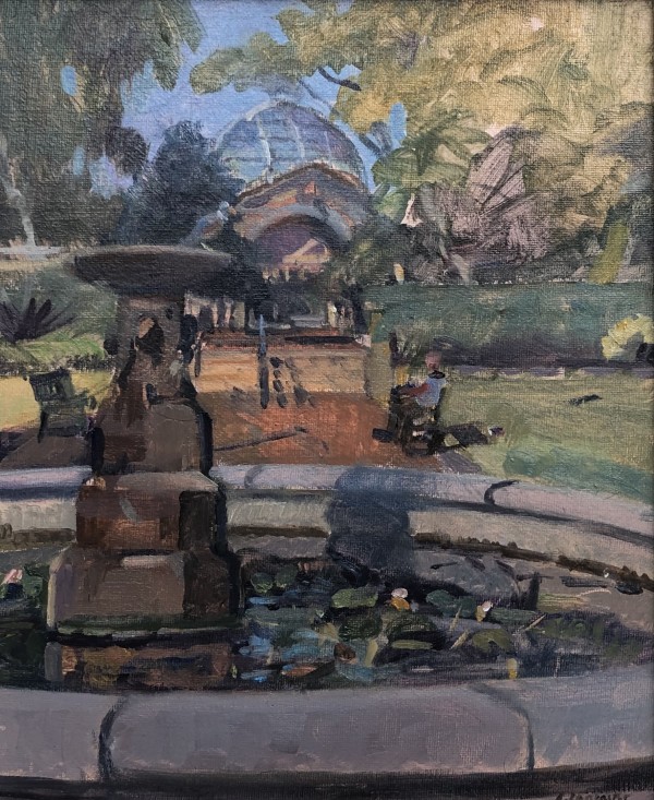 The Fountain at Alexandra Palace, London. Early Morning by Alan Lancaster