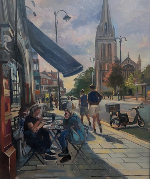 Towards St James’s from Fortis Green. by Alan Lancaster