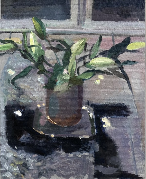Still Life, Lillies Contre Nuit by Alan Lancaster