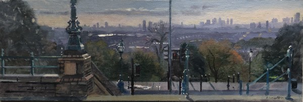 Panoramic View from Ally Pally, Muswell Hill,  Overlooking the City of London by Alan Lancaster