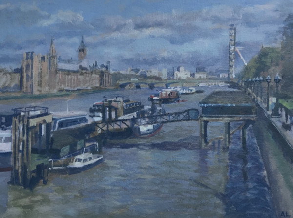Houses of Parliament from Lambeth Bridge. London by Alan Lancaster