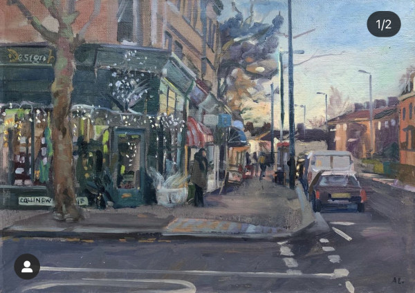 Fortis Green Flower Shop. Muswell Hill. London by Alan Lancaster