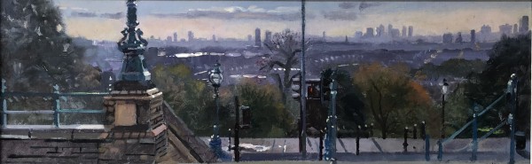 Late Autumn View from Alexandra Palace. Muswell Hill. London by Alan Lancaster