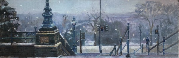 Snow covered Landscape from Alexandra Palace by Alan Lancaster