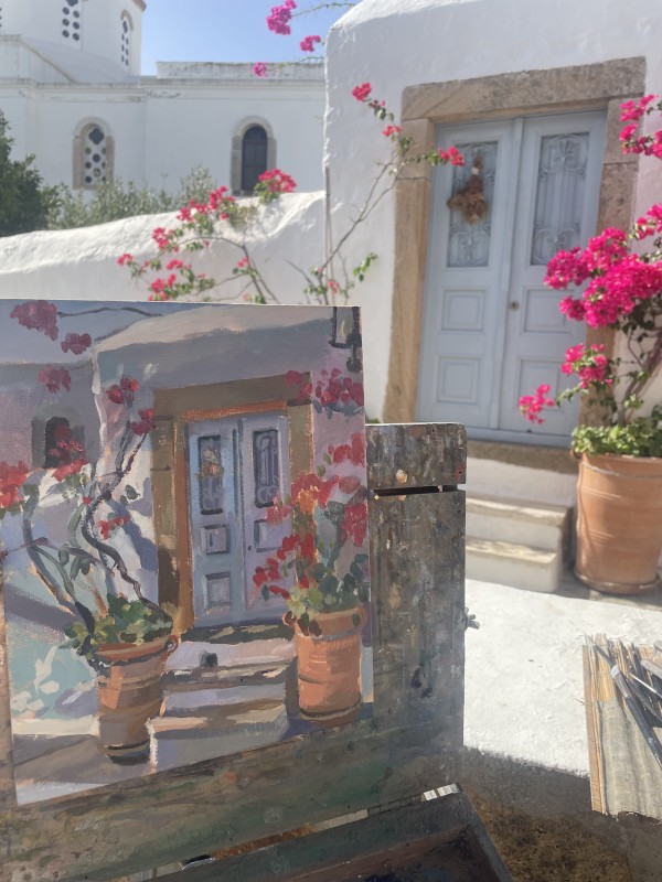 Sunfilled Doorway, The Chora, Patmos, Greece by Alan Lancaster