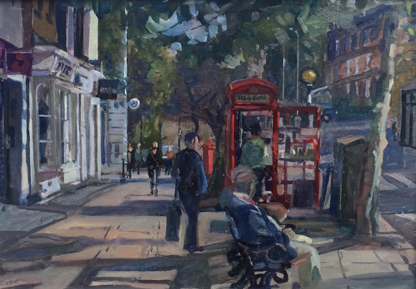 The Kiosk Coffee Vendor by Alan Lancaster