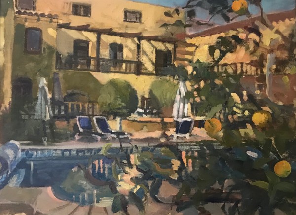 La Bodega Pool, Late afternoon in January by Alan Lancaster