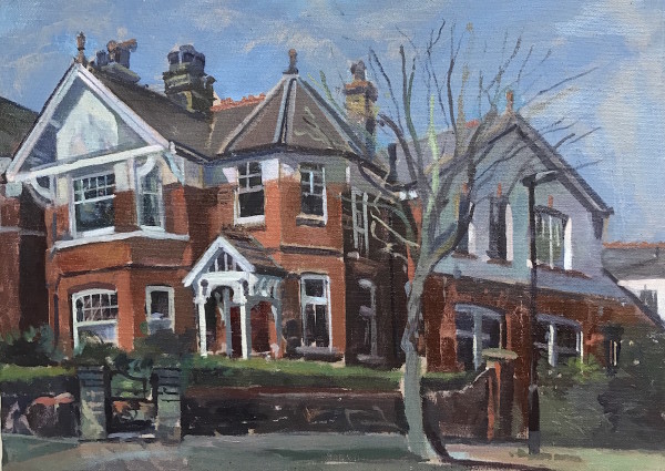 Lovely Corner House, Rosebery Road by Alan Lancaster