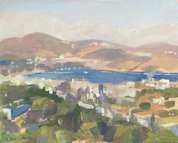 Overlooking Skas from Chora, Patmos. Greece by Alan Lancaster