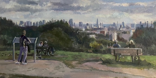 Panoramic View from Parliament Hill, Hampstead Heath by Alan Lancaster