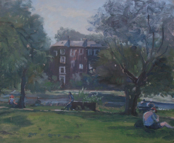 Hampstead Pond Summers Day by Alan Lancaster