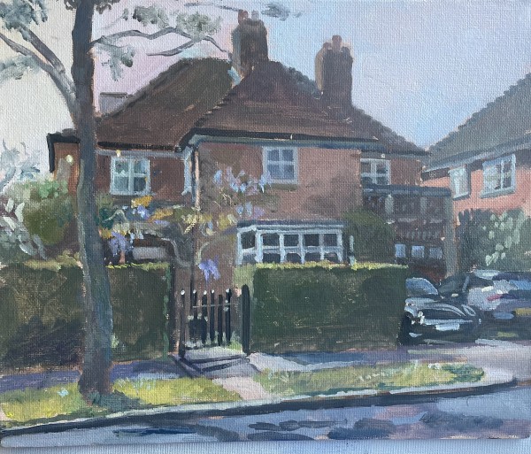 Sunny Morning. The Meadway. Hampstead Garden Suburb by Alan Lancaster