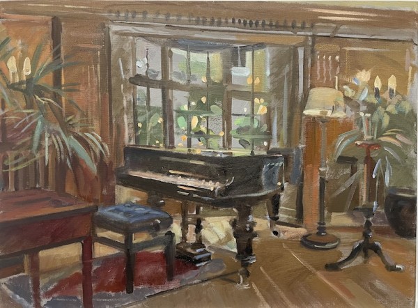 The Library at Burgh House by Alan Lancaster