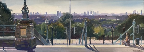 Valeria Overlooking the City Crouch End and the City from Alexandra Palace by Alan Lancaster