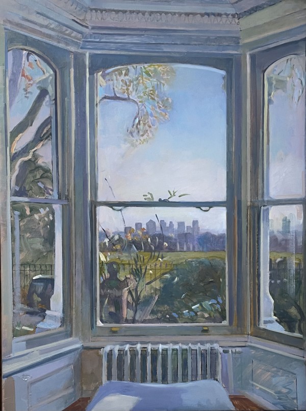 Painting of a View through a Window in Mount View Road, Crouch End. London N8 by Alan Lancaster