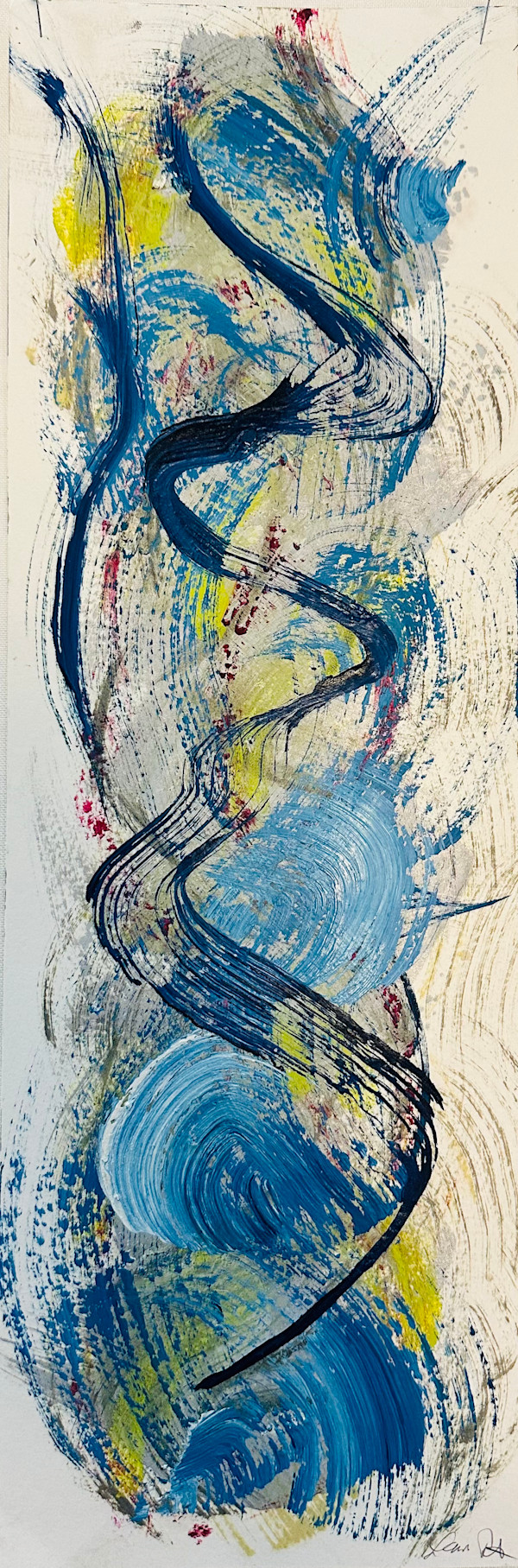 Reflecting on Ladies in Blue I by Laura Roosevelt Triune Studio LLC