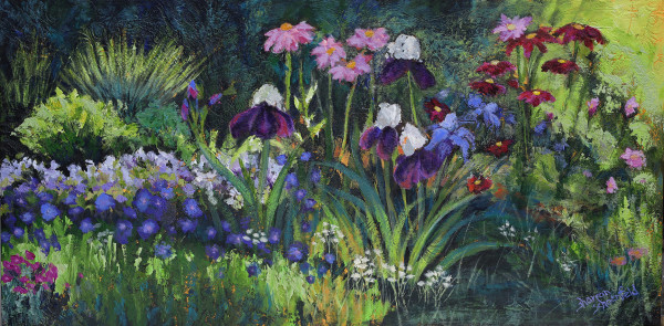 Iris Garden by Sharron Schoenfeld