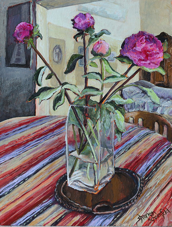 Room With Peonies by Sharron Schoenfeld, Image 1.