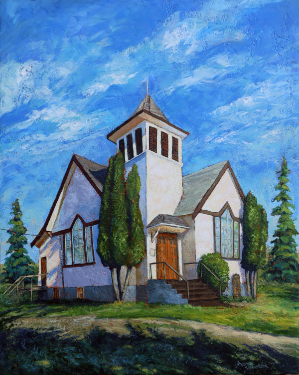 Spalding United Church by Sharron Schoenfeld