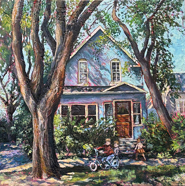 Sunlit Blues by Sharron Schoenfeld