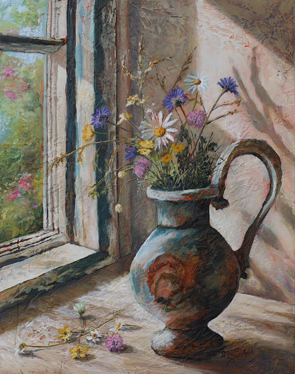 Vase of Wildflowers by Sharron Schoenfeld, Image 1.