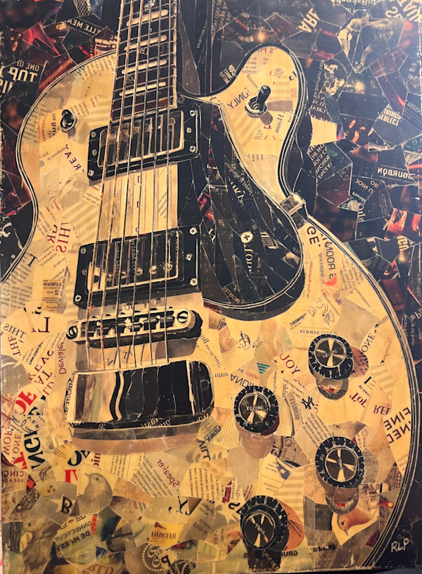 White Guitar by Randy L Purcell