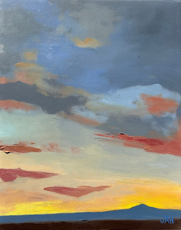 Village Sunrise View Right Panel by Judith Hutcheson