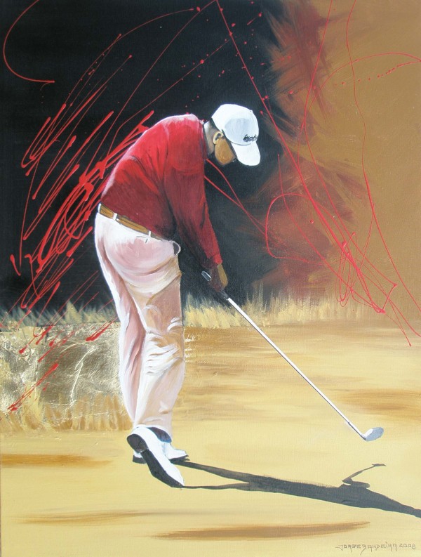 Golfista de Costas by Jorge Bandeira