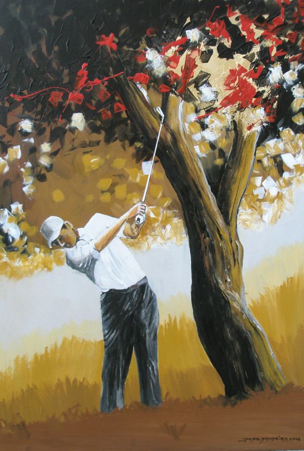 Golfista e a Árvore by Jorge Bandeira