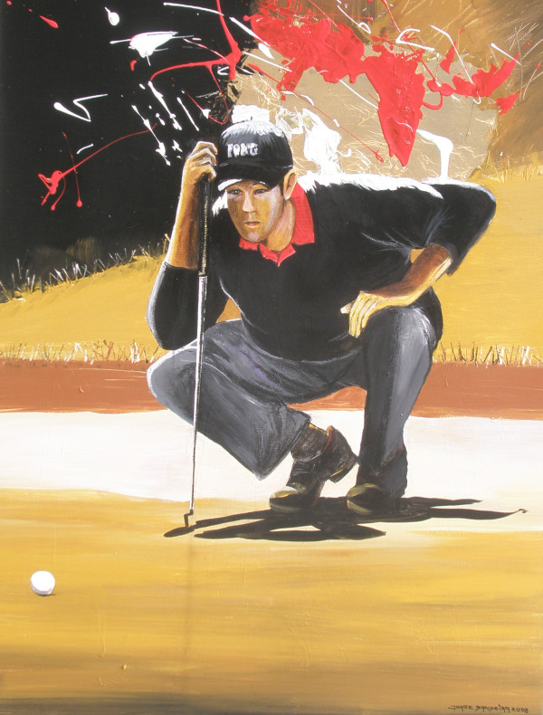 Golfista na Última Tacada by Jorge Bandeira