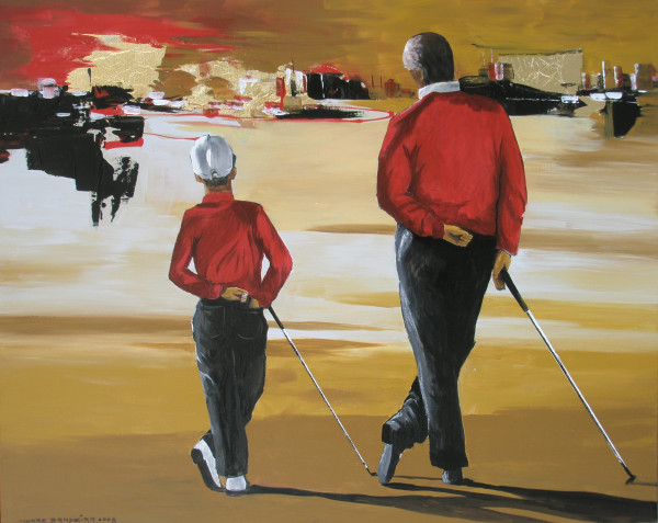 Golfista Pai e Filho by Jorge Bandeira