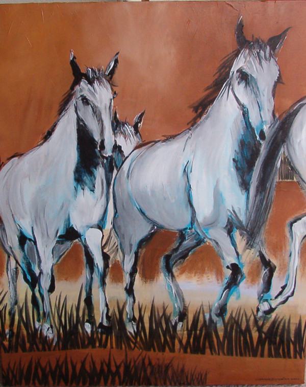 Cavalos Dípticos 2 by Jorge Bandeira