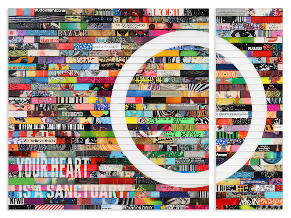 Citta Samtana Diptych 378, Your Heart is a Sanctuary by James Verbicky, Image 1.