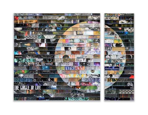 Citta Samtana Diptych 381, It's About the Journey by James Verbicky, Image 1.
