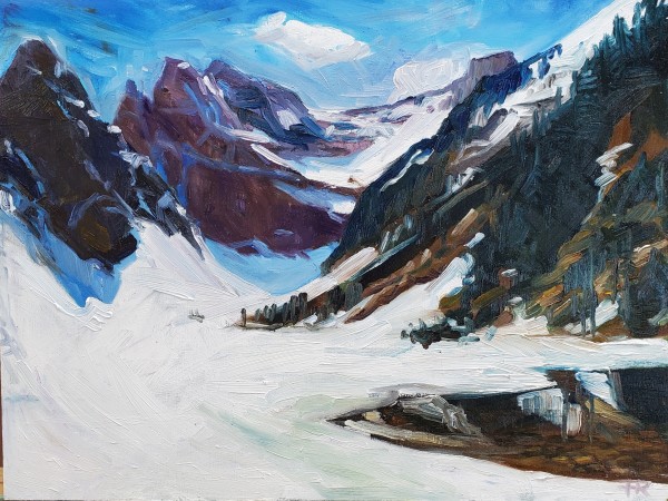 Thaw of Lake Agnes by Pascale Robinson